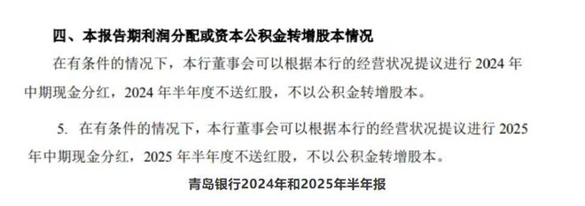 青岛银行高增利润难释分红疑云 四年分红额分毫不差，中期分红要泡汤了吗？