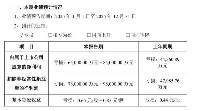 蓝帆医疗2025年预亏6.5亿-8.5亿 同步需补缴税款超1.69亿元(2)