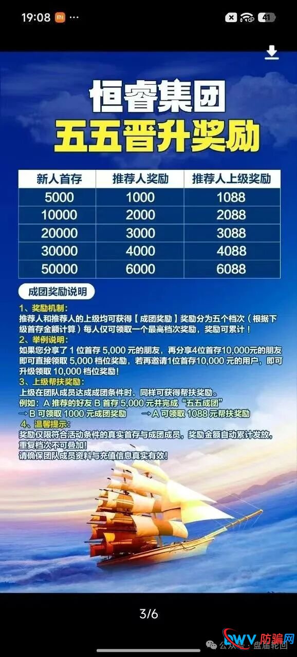 警惕“恒睿集团”骗局：一场披着“高薪推广”外衣的资金盘陷阱(4)