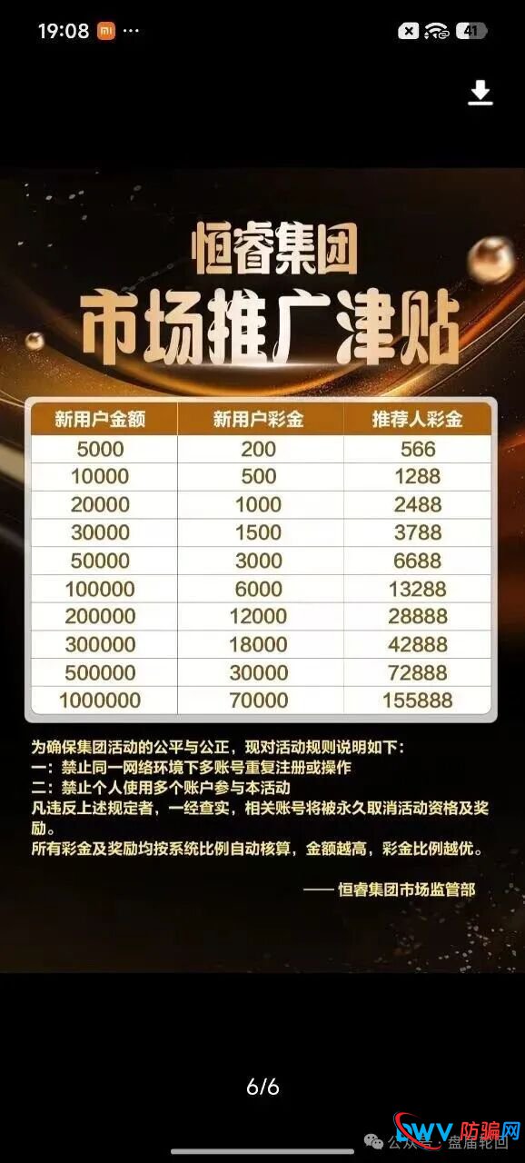 警惕“恒睿集团”骗局：一场披着“高薪推广”外衣的资金盘陷阱(3)
