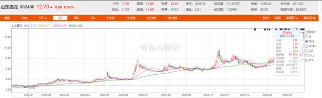 油轮放行了？“油气妖股”山东墨龙狂飙460%(2)