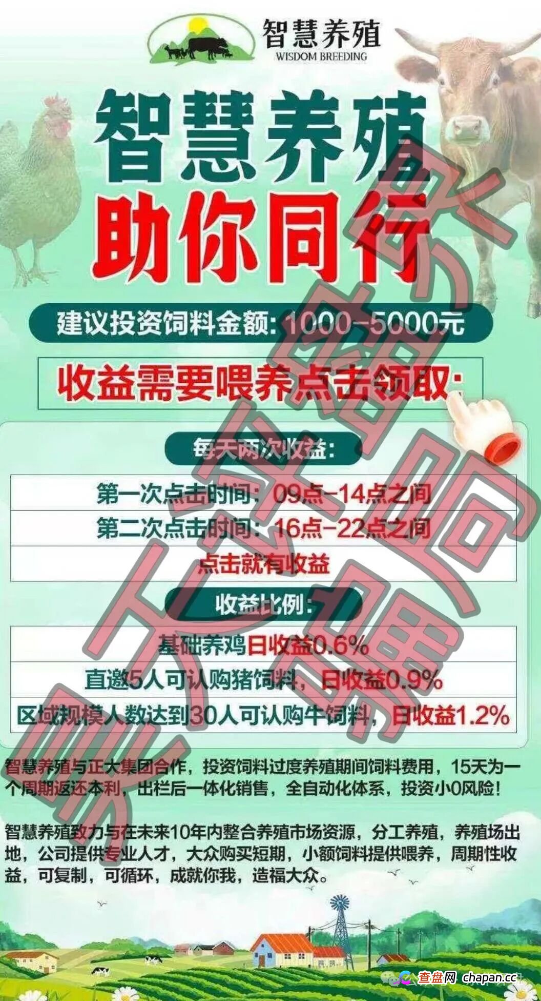 智慧养殖又一个分红类资金盘骗局，日收益高达1.2%，多地发布预警，远离！(2)