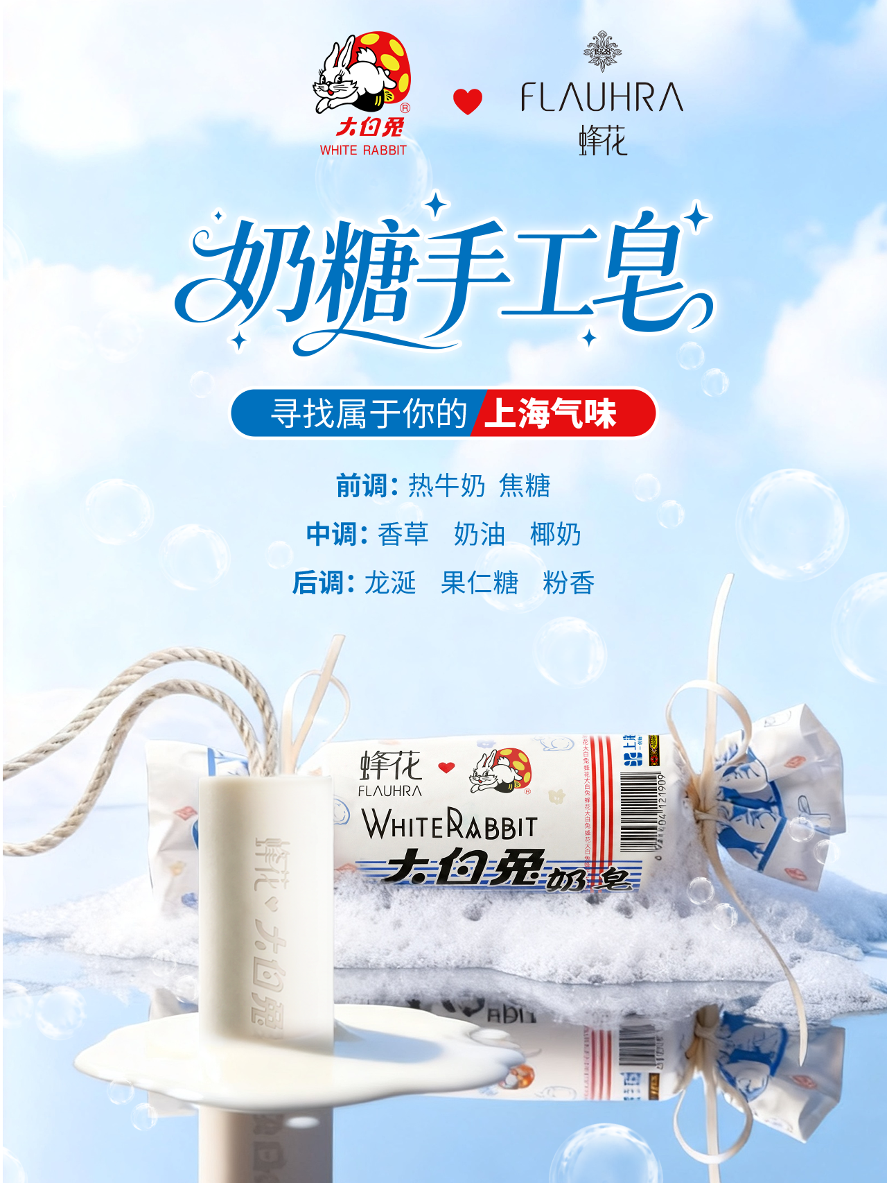 香遇百年 甜蜜出圈｜大白兔×蜂花Flauhra联名新品首发(4)